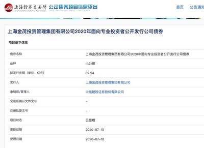 金茂投资82.54亿公司债券获受理 融资规模创纪录，关联交易风险警示引关注